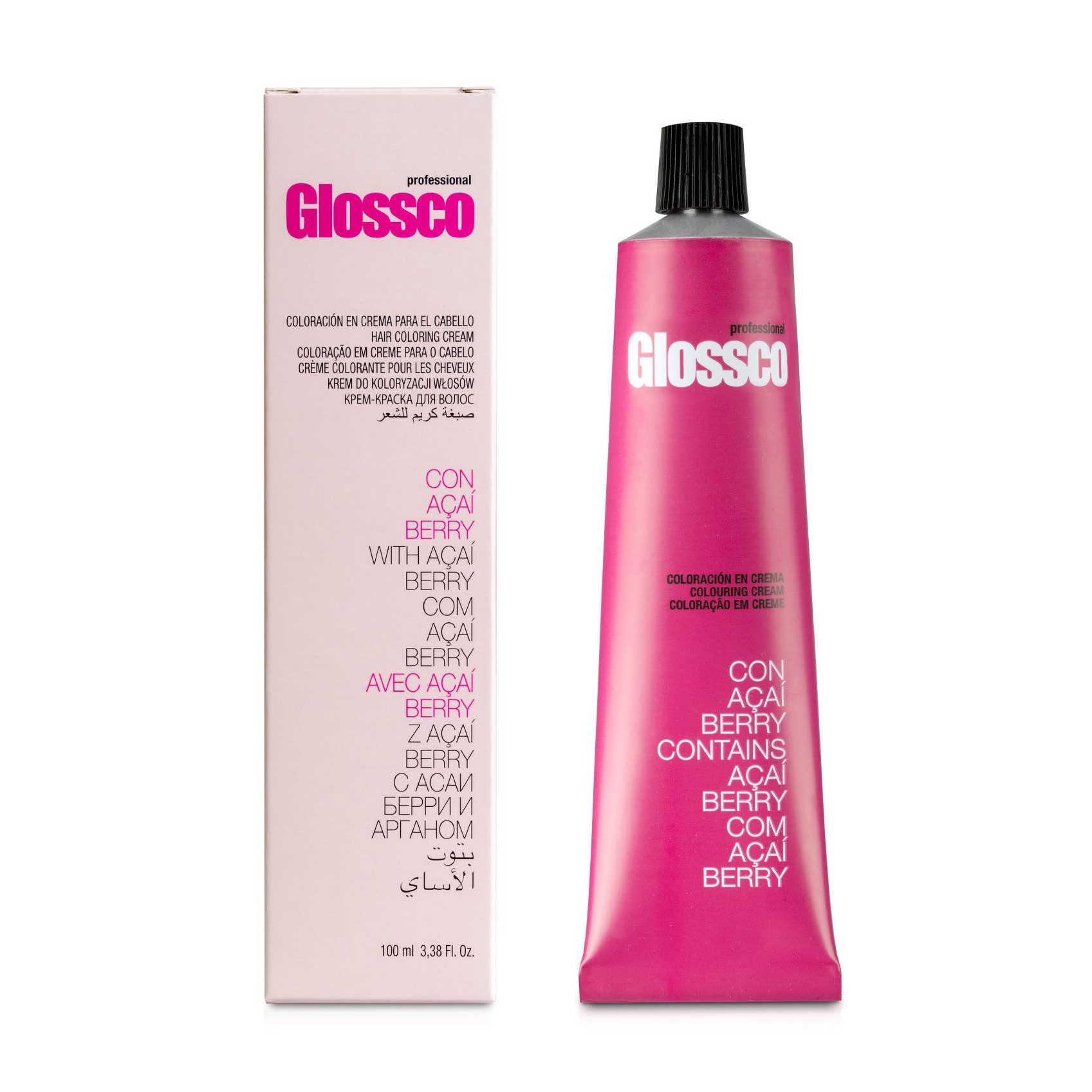 Перманентна крем-фарба для волосся Glossco Professional Hair Coloring Cream 6.77 Intense Moka, 100 мл